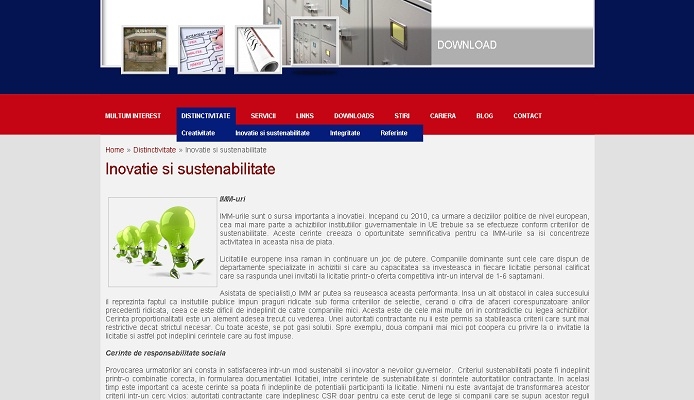 Site de prezentare, consultanta in managementul public - Multumi Interest - layout site, inovatie.jpg